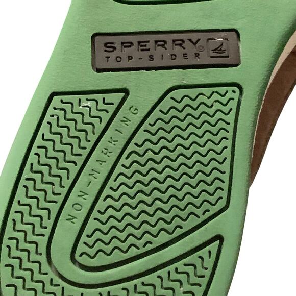 Sperrys Top Sider Boys Shoes Sz. 13.5 Brown Spy Cupsole 2 Eye Leather Boat Shoes - Picture 11 of 12